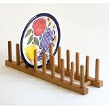 Lipper International 887 Bamboo Plate Rack/Pot Lid Holder