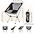 Ezyoutdoor Portable Folding Camping Chairs Aluminium Alloy Stool Fishing Hunting Camping Furniture Beach Chair with Carry Bag