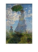 Especial Arte Lienzo Donna con ombrello Multicolor