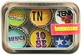 Tennessee Bottle Cap 6 pc Magnet Set w/ Case