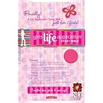 Girls Life Application Study Bible: New Living Translation, Hot Pink, Leatherlike, (Kid's Life Application Bible) book cover