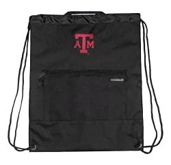 Texas A&M Backpack Cinch Drawstring Style Aggies Logo Draw String Back Pack Bag- For Boys Girls Students or Adults