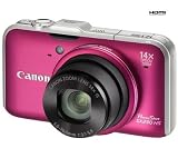 CANON SX230 HS – fuchsia pink + 8 GB SDHC Memory Card + Pix Medium Case + Pocket in black (Compact cameras bundle pack) Picture