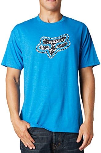 Fox Men's Stalemate Short Sleeve Tee, Heather Blue, Medium