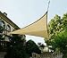 Cool Area Triangle 9 Feet 10 Inches Sun Shade Sail, UV Block Fabric Sail Perfect for Outdoor Patio Garden Swimming pools in Color Sand