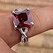 YAZILIND Valentine's Day Jewelry CZ Ring Stone Wedding Bridal Rhinestone Jewelry For Women