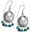 Sterling Silver Turquoise Concha Earrings