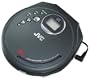 JVC XL-PG37 Personal CD Player with 45 Seconds of Anti-Shock Protection (Diamond Black)
