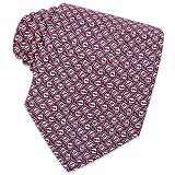 Fendi - Fendi FF Red Logo Wavy Printed Silk Tie