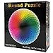 Moruska 1000 Piece Puzzles for Adults Teen - Gradient Color Rainbow Large Round Jigsaw Puzzle Difficult and Challenge