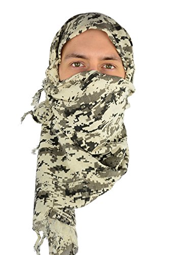 Shemagh Scarf - Military Scarf/Head Wraps |Tactical Camo Design| Hunting + More! Army Digital