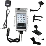Car / Auto Multi Adapter Mount Holder GPS Navigation Kit for the Sony Clie NR70V with built in charger - Gomadic Brand
