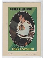 From Amazon.com. Click for details:
 Tony Esposito Chicago Blackhawks (Hockey Card) 1970-71 Topps/OPC Sticker Stamps #7 Tony Esposito Chicago Blackhawks (Hockey Card) 1970-71 Topps/OPC Sticker Stamps #7