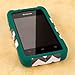 MPERO IMPACT X Series Kickstand Case for Kyocera Event C5133 - Teal Chevron