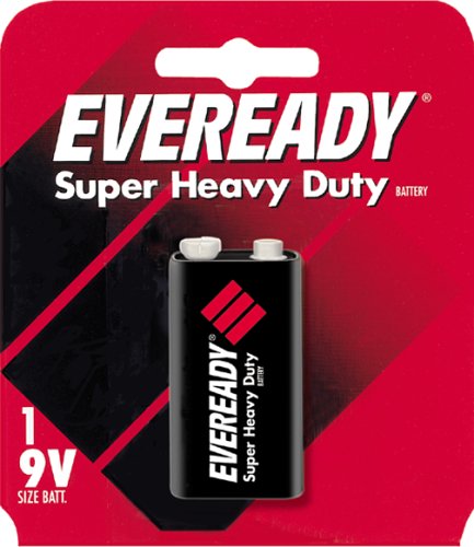 Eveready Heavy Duty 1222BP 9-Volt Battery