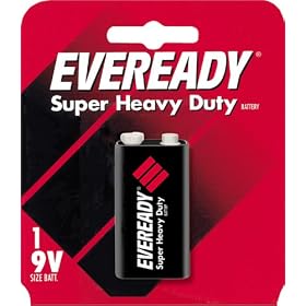 Eveready Heavy Duty 1222BP 9-Volt Battery