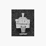 Memphis Tigers Tigers Basketball Backboard Pendant - Sterling Silver Jewelry