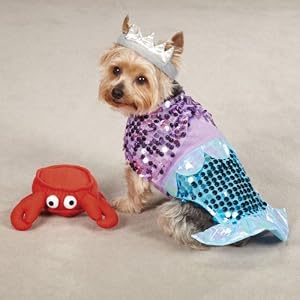 Purple & Aqua Mermaid Dog Costume