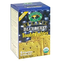 Nature's Path Organic Toaster Pastries, Blueberry, (Not Frosted), 6-Count Boxes (Pack of 12)