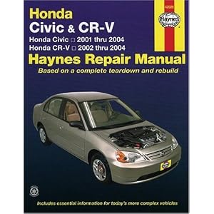 Honda Civic 2001-2004 & CR-V 2002-2004 (Hayne's Automotive Repair Manual)