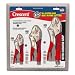 Crescent CLP3SETC 3 Piece 5-Inch, 7-Inch, and 10-Inch Curved Jaw Cushion Grip Locking Plier Set