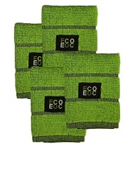 Black Overweave Dish Cloths (Lime Green, 4-Pack)