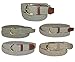 CTM Women's Elastic Braided Stretch Belt, Medium, Navy