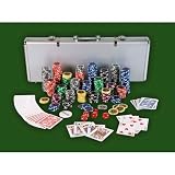 Pokerkoffer Pokerset mit 500 Laserchips Aluminium title=