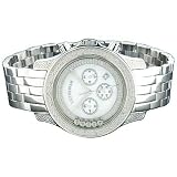 Luxurman Designer Watches Floating Diamond Watch .55ct