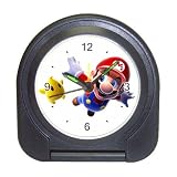 Travel Alarm Clock of Super Mario Flying with Star (Super Mario Bros.)