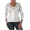 Isaac Mizrahi Foil-Print Sweater- Pewter