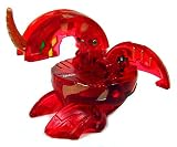 Review Spin Master  / Bakugan Single LOOSE Figure Translucent Nova 12 DRAGONOID Red - 420G