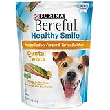Beneful Healthy Smile Dental Dog Snacks - Twists - For Small / Medium Dogs - 10 Treats Per Package - Pack of 2