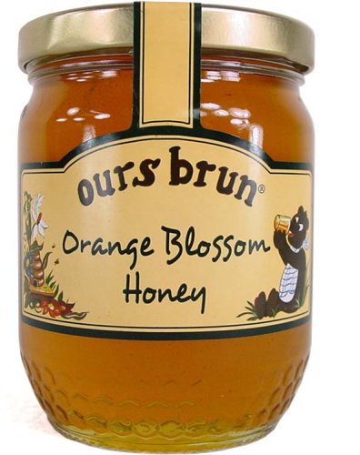 Michaud Ours Brun Orange Flower Honey French Import, 13.3 oz jar by Le Mas des Abeilles