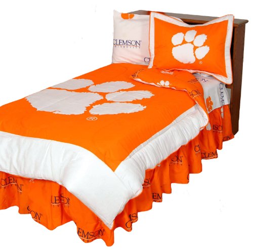 Clemson Reversible Comforter Set -King - Clemson Tigers On Sale