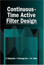 Continuous-Time Active Filter Design