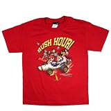 Nintendo - Apparel - Mario Kart Rush Hour Red T-Shirt Size 16/18 by Giant Merchandising