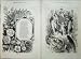 1871 NEW YEARS WREATH POEM FLOWERS ANGELS OLD PRINT