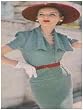 #0803 CASCADE-COLLAR DRESS VINTAGE KNITTING PATTERN