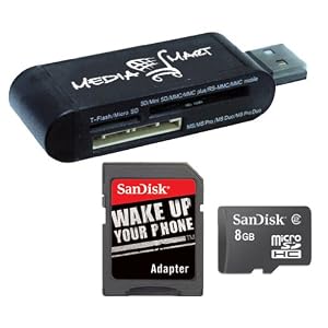 SanDisk - Flash memory card (microSDHC to SD adapter included) 