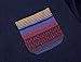 Men's Jacquard Pocket Crew-Neck T-Shirt Short Sleeve Tee Shirt Pocket Pocket Tee