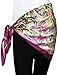 Dahlia Women's 100% Square Silk Scarf - Laurent Monteil Irises Painting - Purple