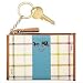 Coach Bleecker Tattersall Zip Top Coin Case Wallet Bag 41910