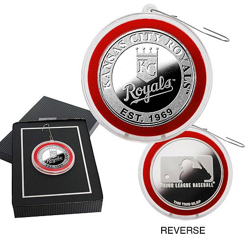 Kansas City Royals Silver Coin Ornament By Highland Mint