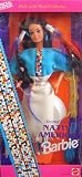 Special Edition Barbie 1993 Dolls of the World 12 Inch Doll Collection - Second Edition Native American Barbie Doll with Native American Dress, Boots, Ring, Earrings, Brush and Doll Stand