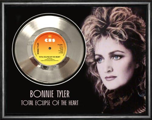 Bonnie Tyler Total Eclipse Of The Heart Framed Silver Disc Display