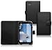 CrazyOnDigital Slim Folio Leather Case for Sprint ZTE Optik Tablet (Black)