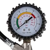 【ノーブランド品】自動車　オートバイ　トラック対応　　タイヤインフレータガン　圧力計付き　0〜220 PSI　空気圧 測定