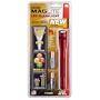 Mag-Lite SP2203H 2-AA Cell Mini LED Flashlight with Holster, Red