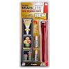 Mag-Lite SP2203H 2-AA Cell Mini LED Flashlight with Holster, Red